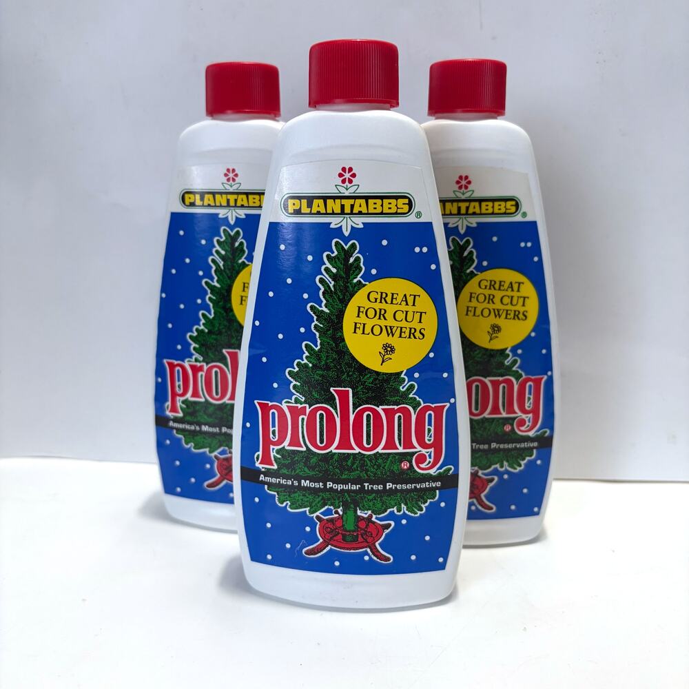 Plantabbs Prolong Christmas Tree Preservative Bundle 3 Bottles 8 oz Great for Cu